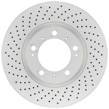2012 Porsche 911 Disc Brake Rotor Rear Left Bosch 42011663 image 2 of 3