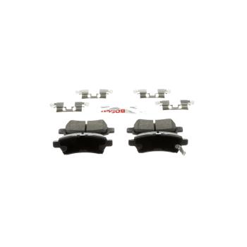 2011 Nissan Pathfinder Disc Brake Pad Rear Bosch BE1101H image 4 of 4