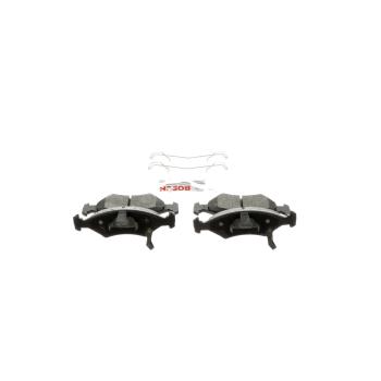 1998 Kia Sephia Disc Brake Pad Front Bosch BE766H image 4 of 4