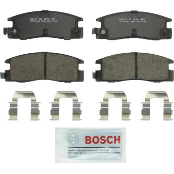 1989 Isuzu Pickup Disc Brake Pad Rear Bosch BP398 image 1 of 1
