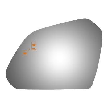 2017 Hyundai Sonata Door Mirror Glass Left Burco 4714BC image 1 of 1