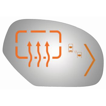 2009 Cadillac Escalade ESV Door Mirror Glass Right Burco 5321HSB image 1 of 1