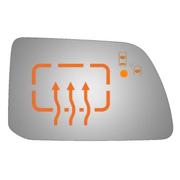 2011 Ford Edge Door Mirror Glass Right Burco 5503HBC image 1 of 1