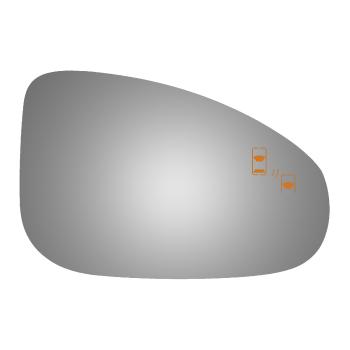2016 Jaguar F-Type Door Mirror Glass Right Burco 5655B image 1 of 1
