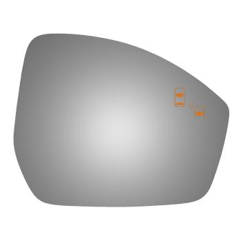2018 Jaguar F-Pace Door Mirror Glass Right Burco 5695B image 1 of 1