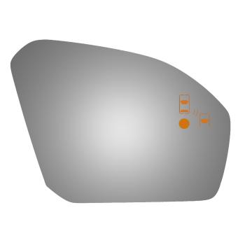 2020 Lincoln Continental Door Mirror Glass Right Burco 5708BC image 1 of 1
