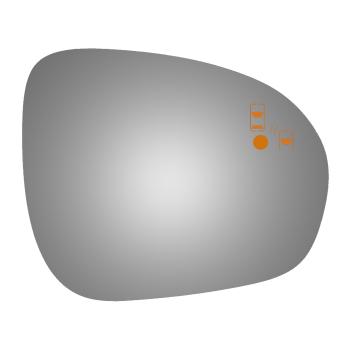 2016 Fiat 500X Door Mirror Glass Right Burco 5724B image 1 of 1