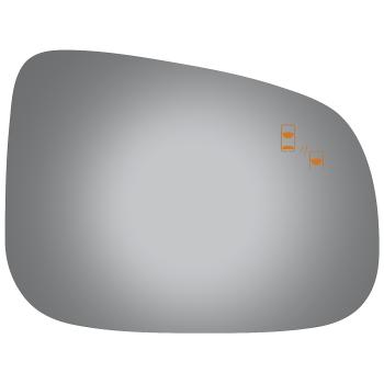 2014 Jaguar XJR Door Mirror Glass Right Burco 5752B image 1 of 1