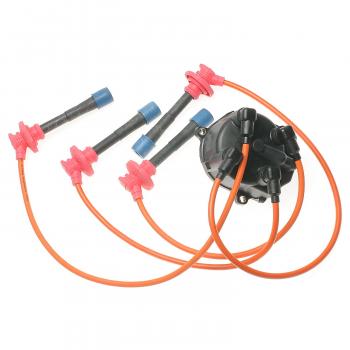 1989 Toyota Corolla Distributor Cap / Spark Plug Wire Kit BWD C901 image 3 of 3