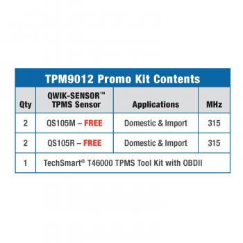 BWD TPM9012 Tire Pressure Monitoring System Sensor Service Kit product image 2 of 2