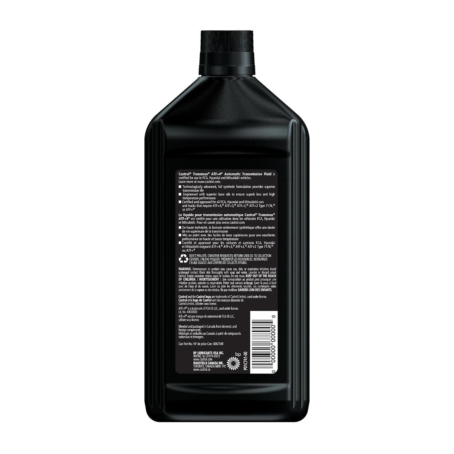 Castrol 0067549 - Auto Trans Fluid Castrol 0067549 Auto Trans Fluid product image 1 of 2