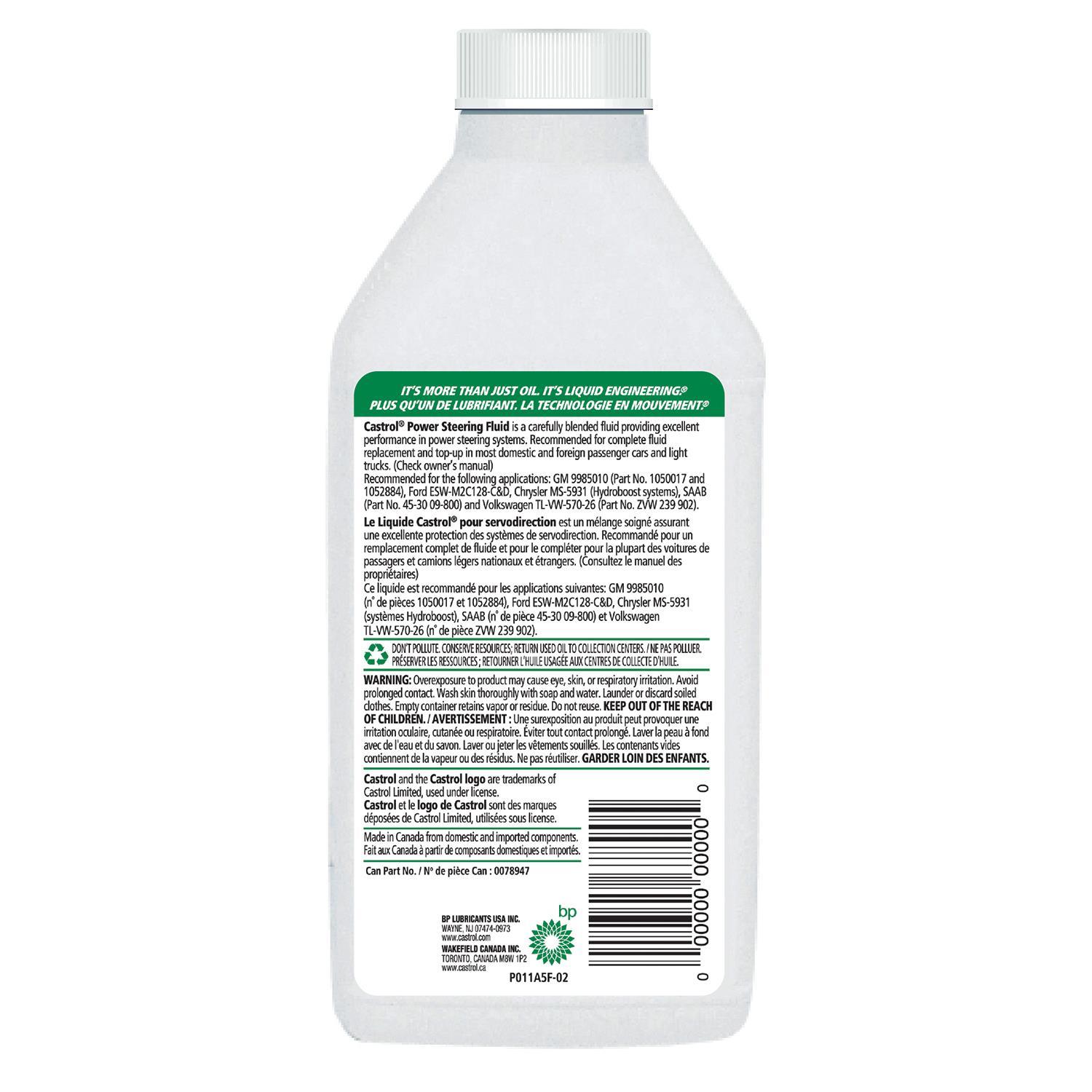 Castrol 0078947 - Power Steering Fluid Castrol 0078947 Power Steering Fluid product image 1 of 2