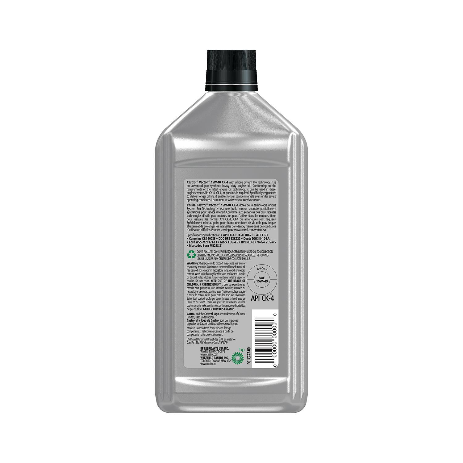 Castrol 15AEA9 - Engine Oil Castrol 15AEA9 Engine Oil product image 1 of 2
