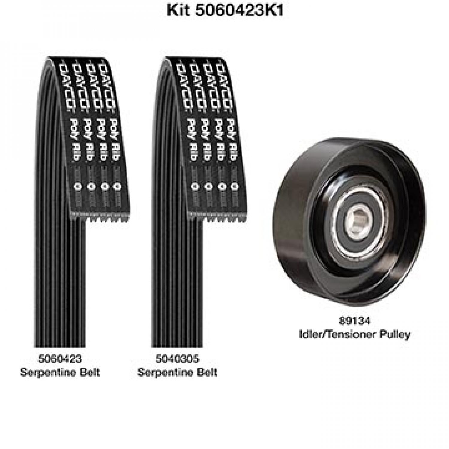 Dayco 5060423K1 Serpentine Belt Drive Component Kit product image 1 of 1