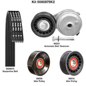 2007 Chevrolet Express 1500 Serpentine Belt Drive Component Kit Main Drive Dayco 5060875K2 image 1 of 1