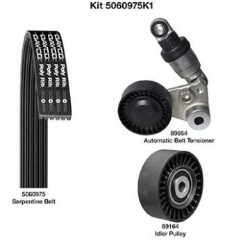 2011 Kia Borrego Serpentine Belt Drive Component Kit Main Drive Dayco 5060975K1 image 1 of 1