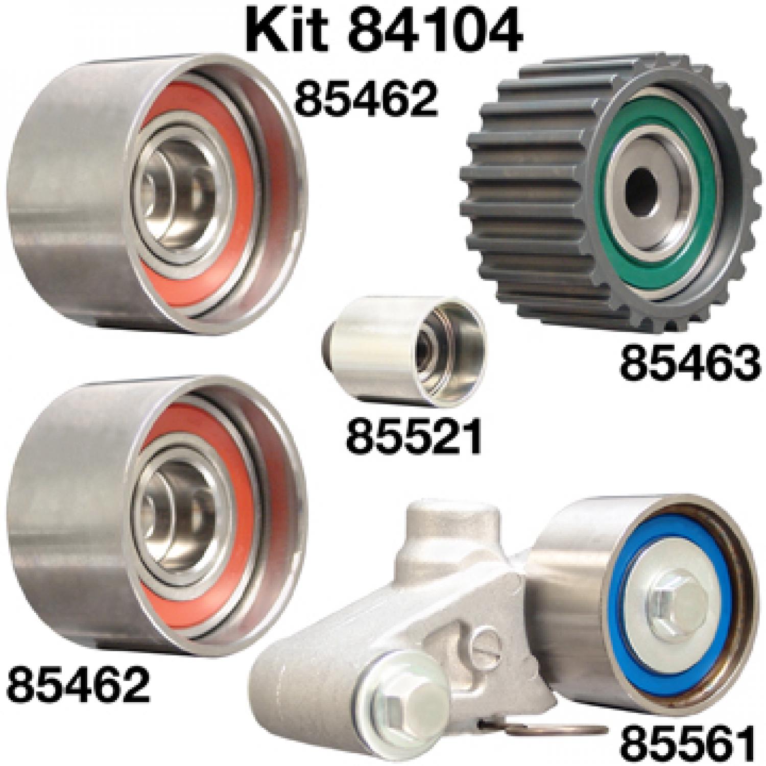 Dayco 84104 - Engine Timing Belt Component Kit Dayco 84104 Engine Timing Belt Component Kit product image 2 of 2