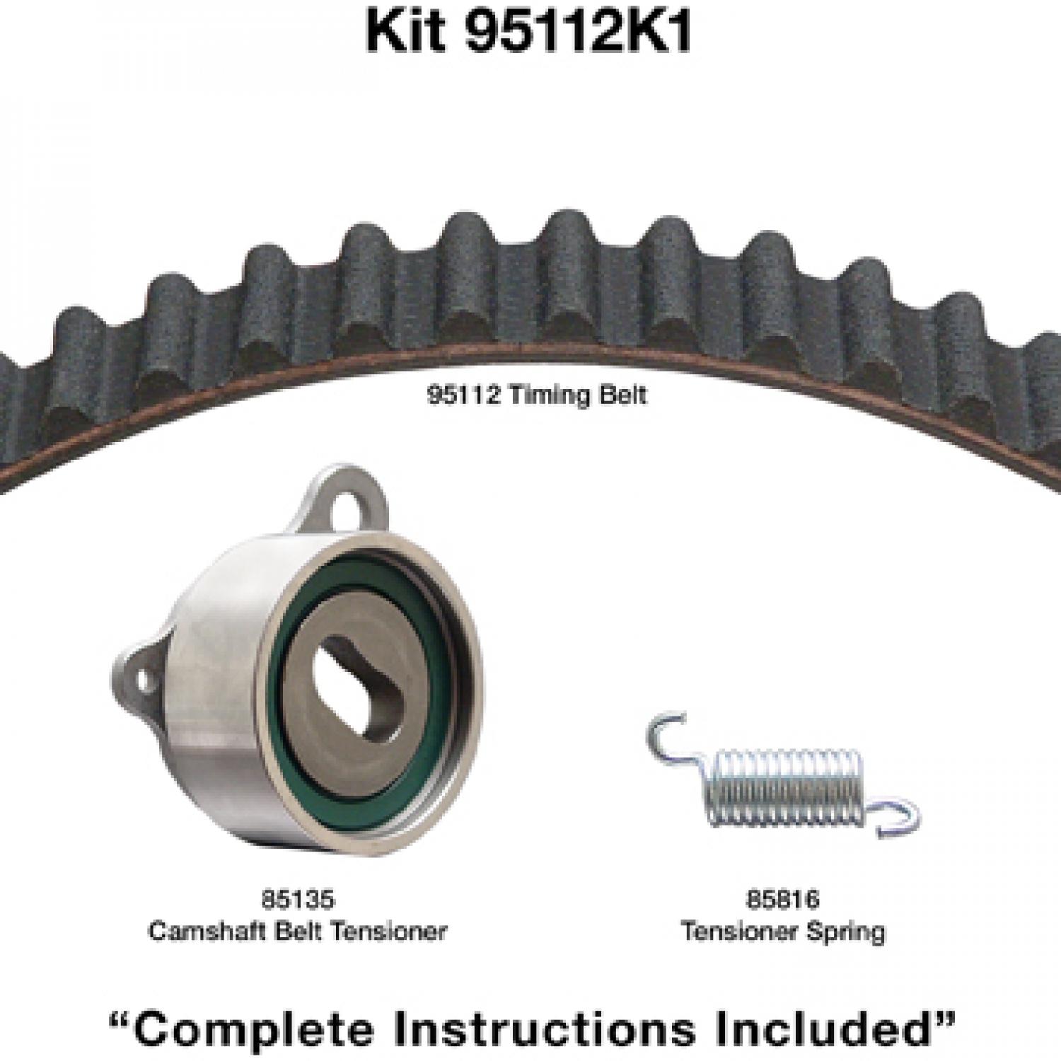Dayco 95112K1 - Engine Timing Belt Kit Dayco 95112K1 Engine Timing Belt Component Kit product image 1 of 1