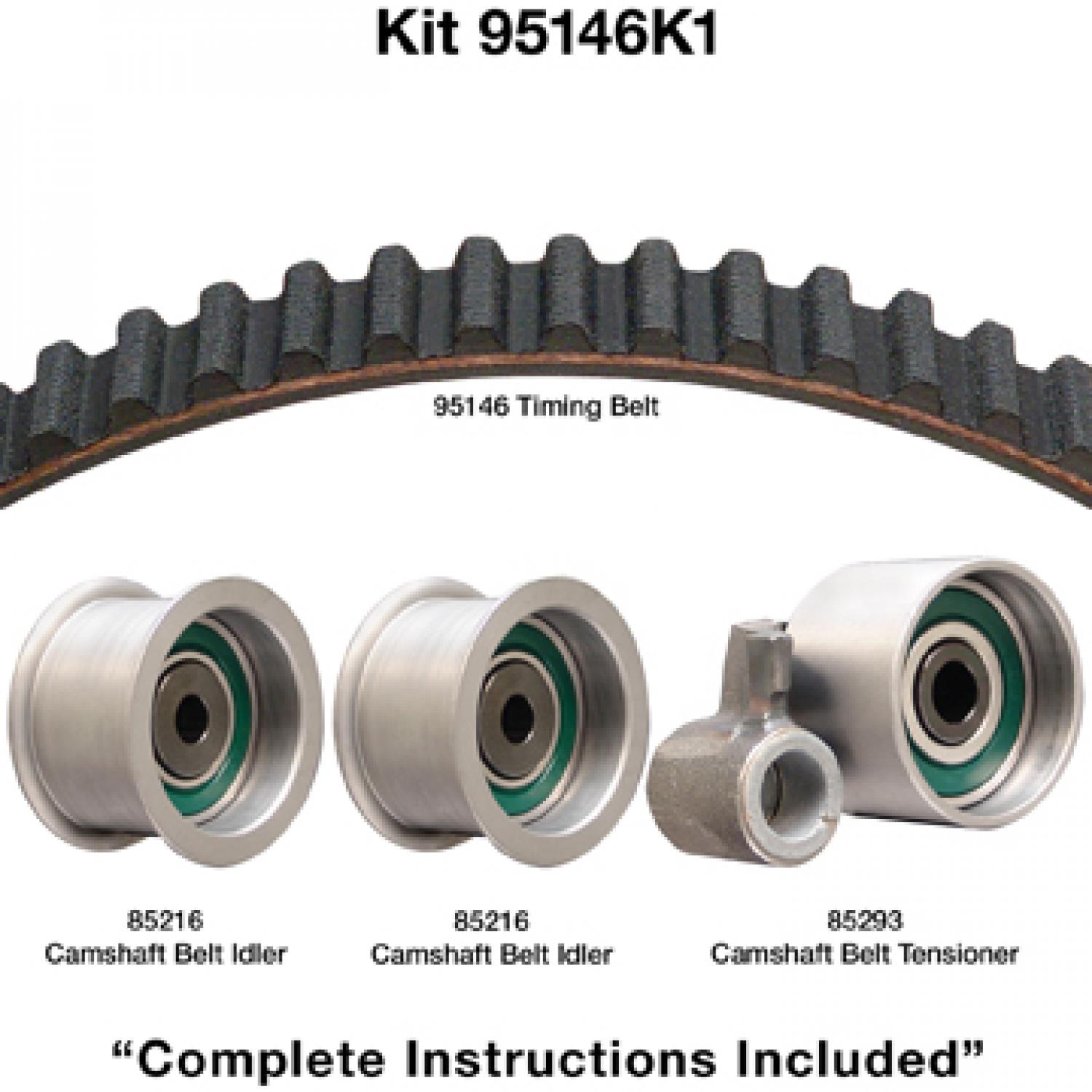 Dayco 95146K1 - Engine Timing Belt Kit Dayco 95146K1 Engine Timing Belt Component Kit product image 1 of 1
