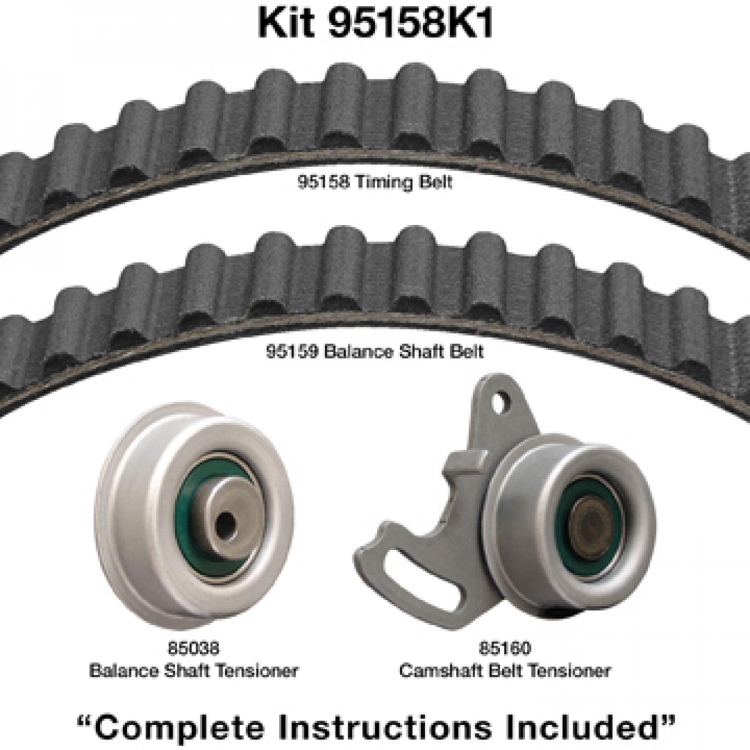 Dayco 95158K1 - Engine Timing Belt Kit Dayco 95158K1 Engine Timing Belt Component Kit product image 1 of 1
