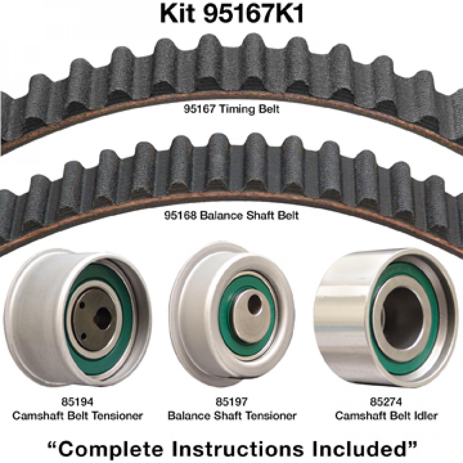 Dayco 95167K1 Engine Timing Belt Component Kit product image 1 of 1