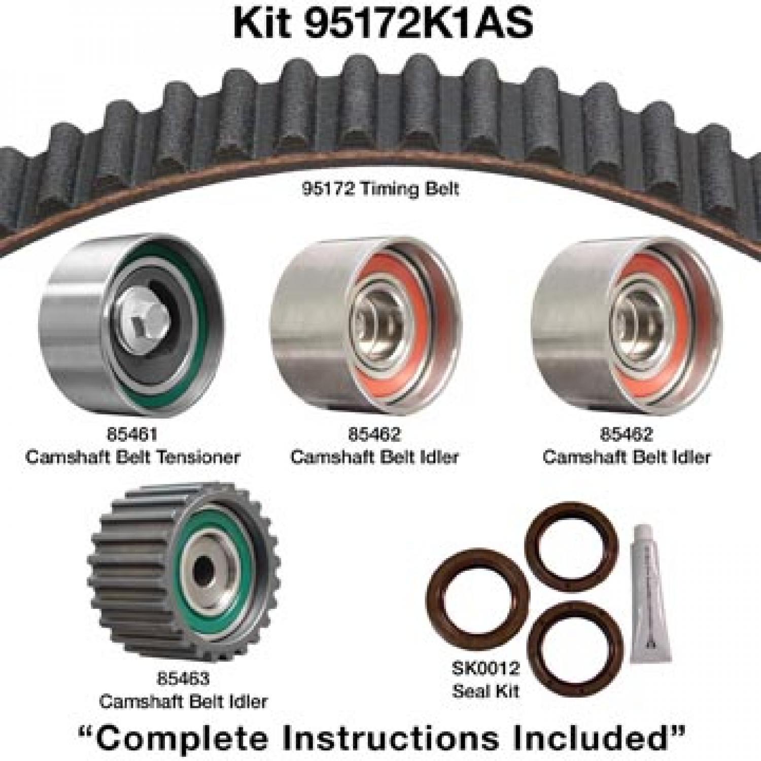 Dayco 95172K1AS - Engine Timing Belt Kit Dayco 95172K1AS Engine Timing Belt Kit product image 1 of 1