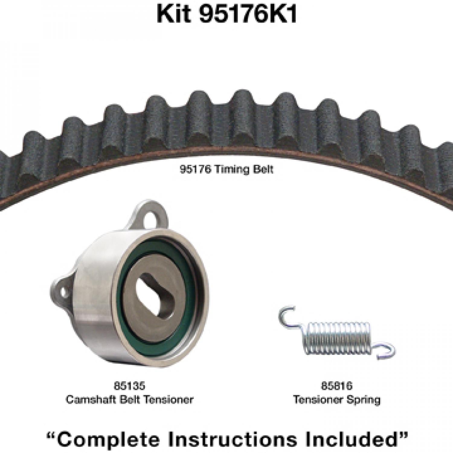 Dayco 95176K1 - Engine Timing Belt Kit Dayco 95176K1 Engine Timing Belt Component Kit product image 1 of 1