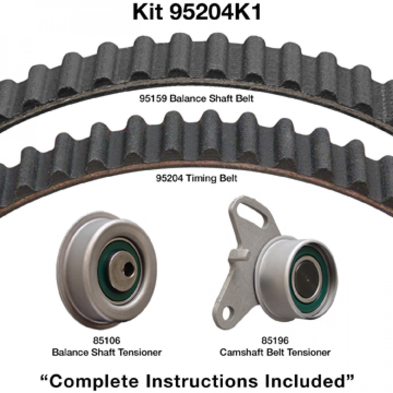Dayco 95204K1 - Engine Timing Belt Kit Dayco 95204K1 Engine Timing Belt Component Kit product image 1 of 1