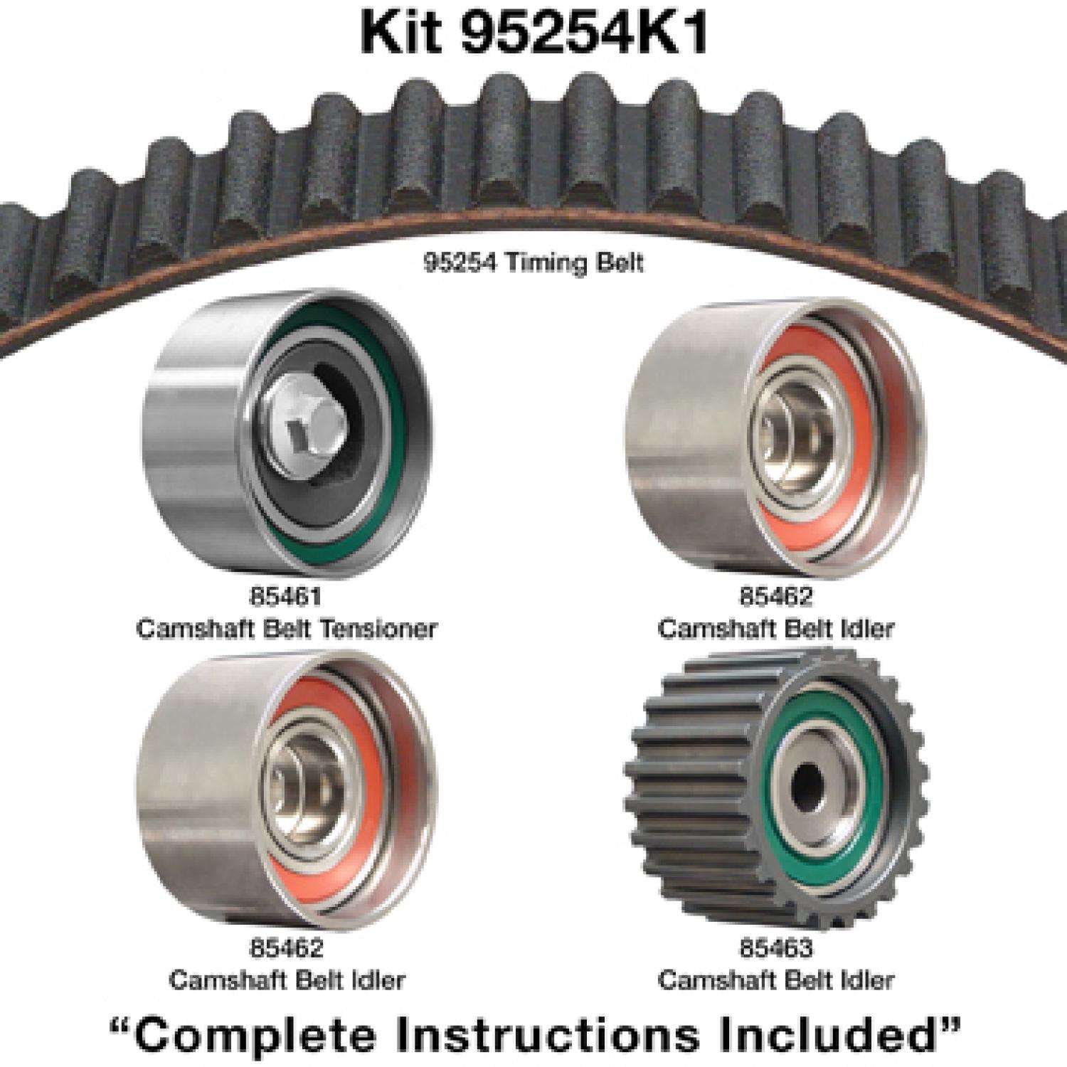 Dayco 95254K1 - Engine Timing Belt Kit Dayco 95254K1 Engine Timing Belt Component Kit product image 1 of 1