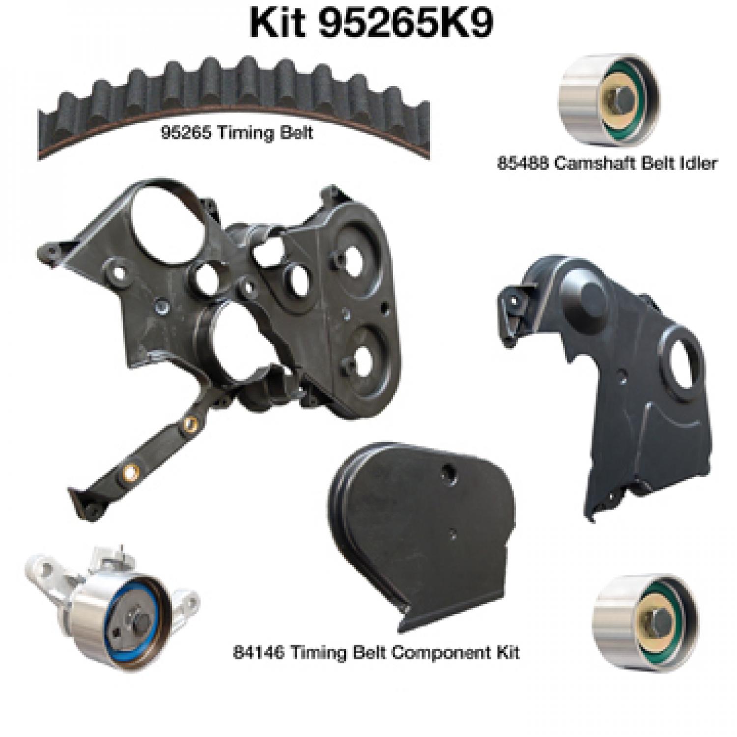 Dayco 95265K9 - Engine Timing Belt Kit Dayco 95265K9 Engine Timing Belt Component Kit product image 1 of 1