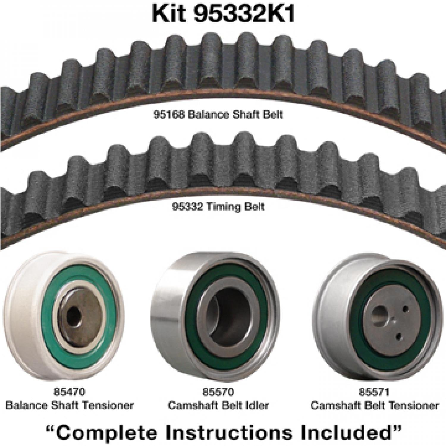 Dayco 95332K1 - Engine Timing Belt Kit Dayco 95332K1 Engine Timing Belt Component Kit product image 1 of 1