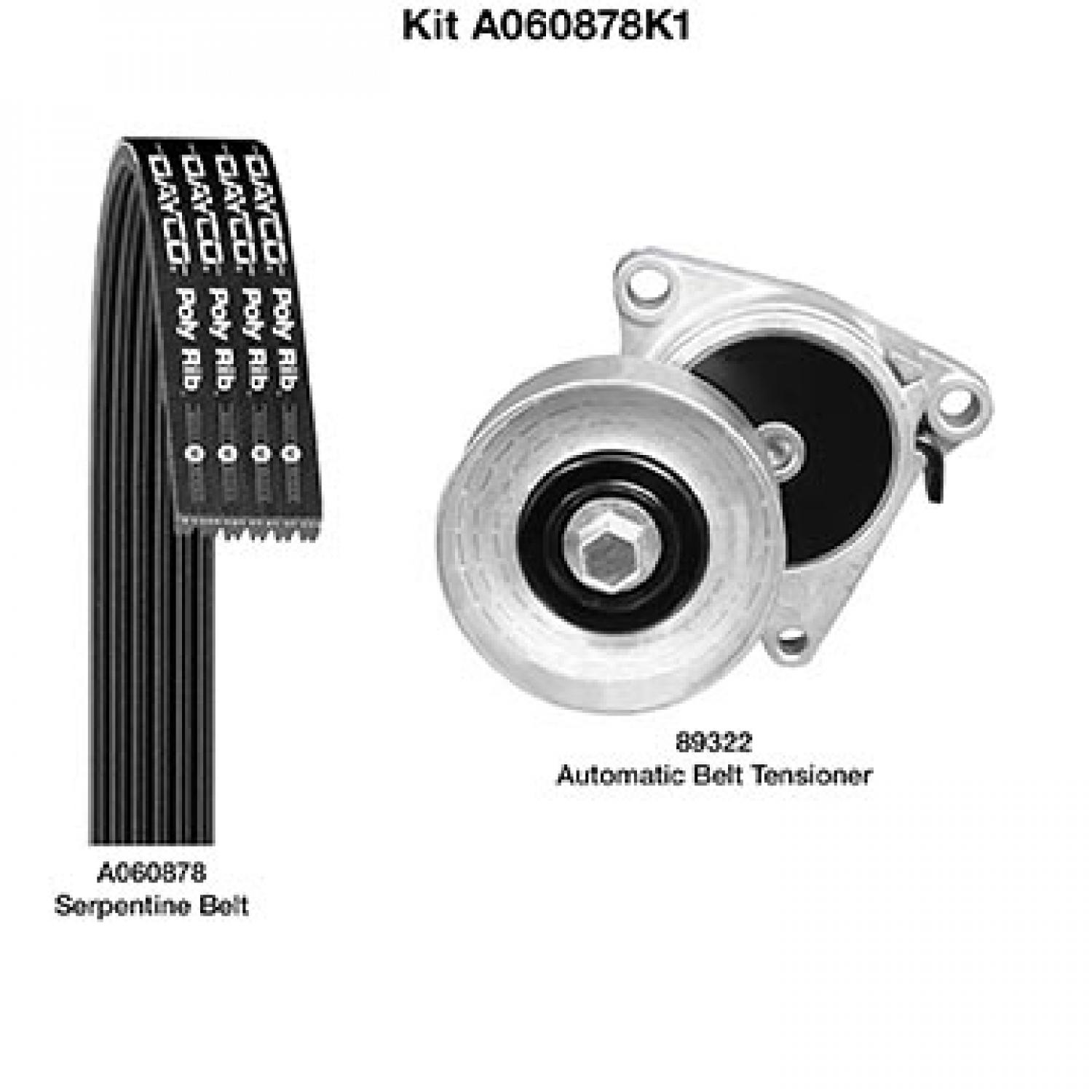 Dayco A060878K1 Serpentine Belt Drive Component Kit product image 1 of 1