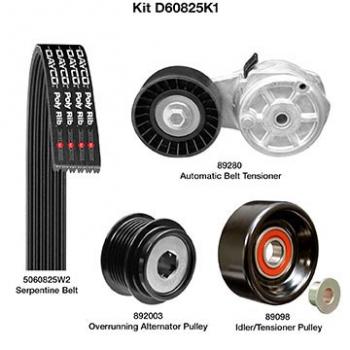 2002 Chrysler Voyager Serpentine Belt Drive Component Kit Main Drive Dayco D60825K1 image 1 of 1
