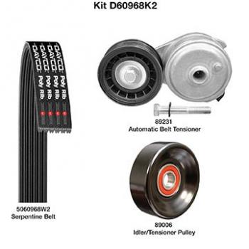 1999 GMC K2500 Serpentine Belt Drive Component Kit Main Drive Dayco D60968K2 image 1 of 1