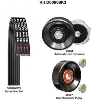 2000 Dodge Grand Caravan Serpentine Belt Drive Component Kit Main Drive Dayco D60968K3 image 1 of 1