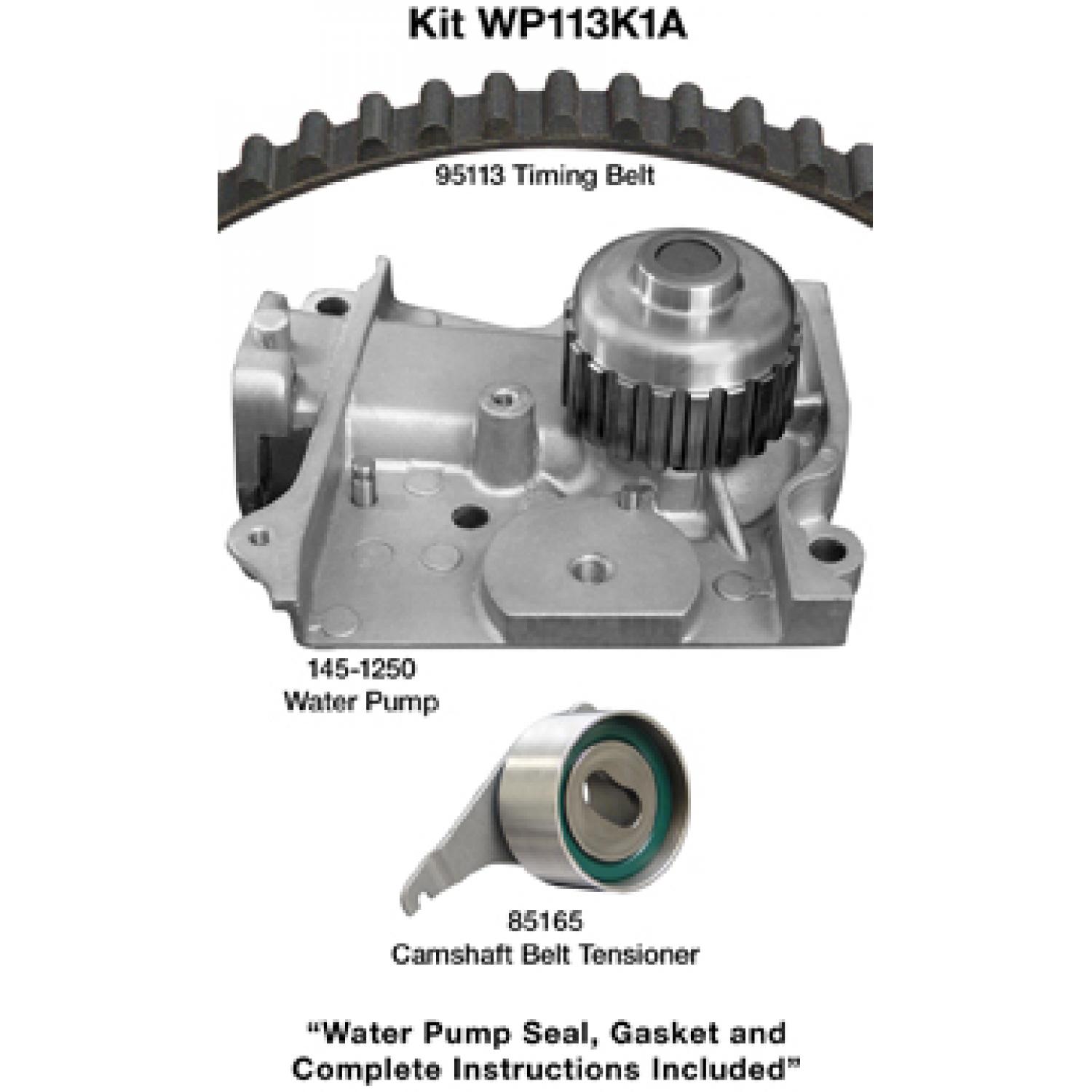 Dayco WP113K1A Engine Timing Belt Kit with Water Pump product image 1 of 1