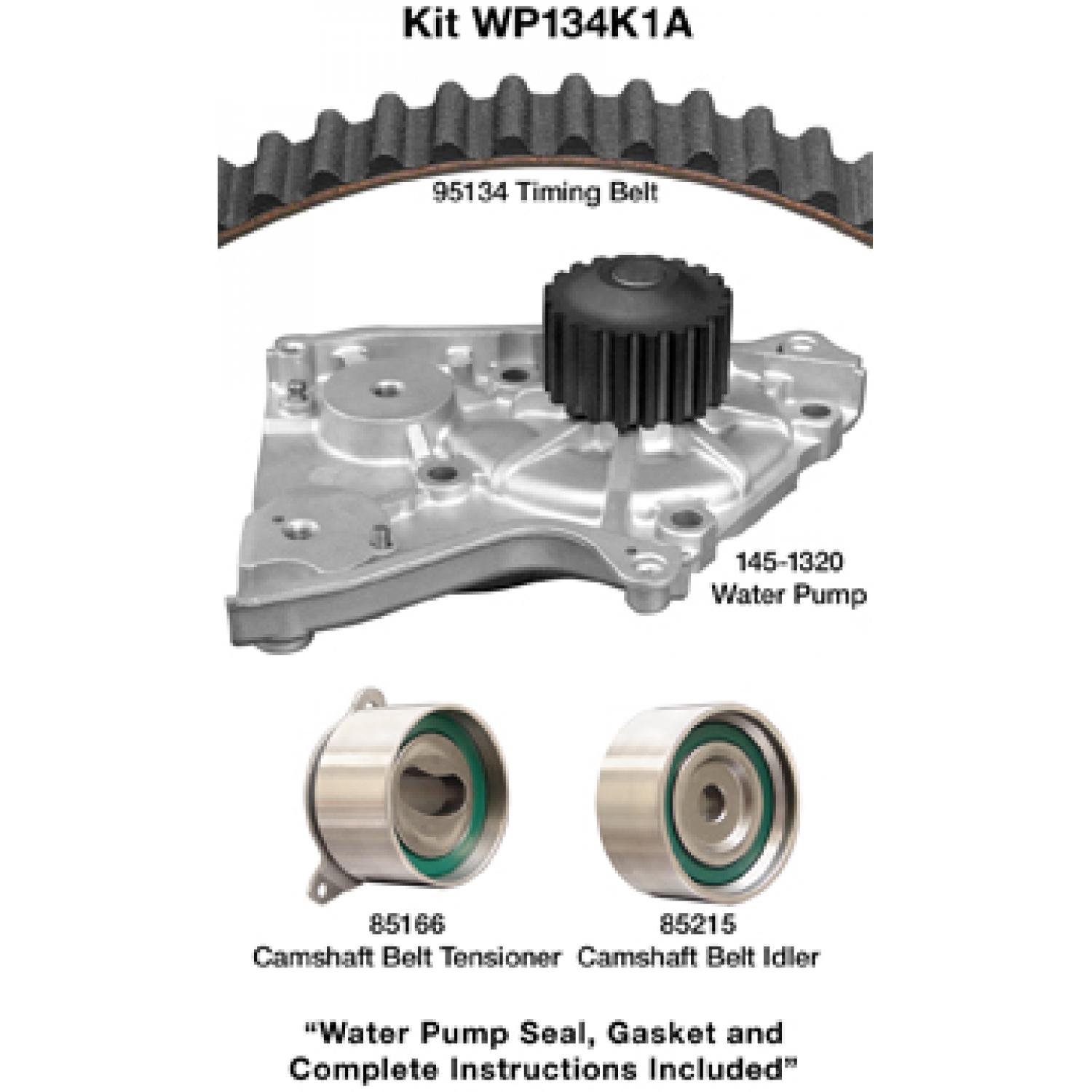 Dayco WP134K1A - Engine Timing Belt Kit with Water Pump Dayco WP134K1A Engine Timing Belt Kit with Water Pump product image 1 of 1