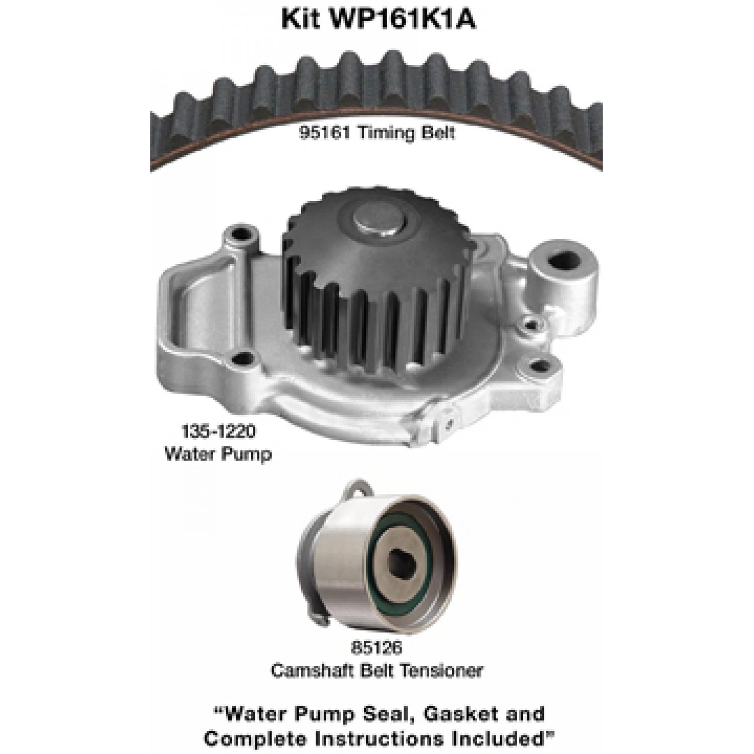 Dayco WP161K1A - Engine Timing Belt Kit with Water Pump Dayco WP161K1A Engine Timing Belt Kit with Water Pump product image 1 of 1
