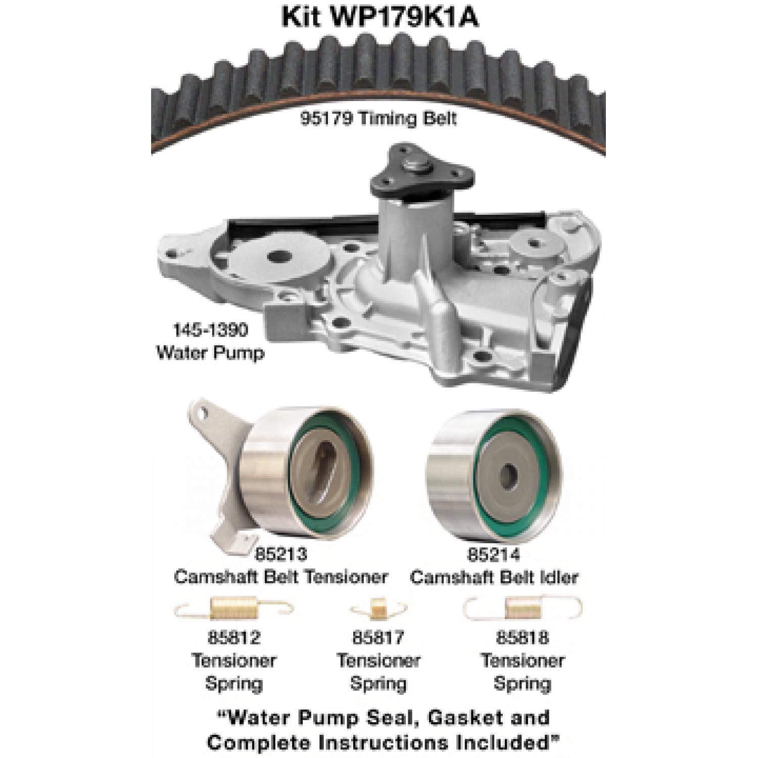 Dayco WP179K1A - Engine Timing Belt Kit with Water Pump Dayco WP179K1A Engine Timing Belt Kit with Water Pump product image 1 of 1