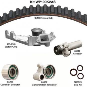 Dayco WP190K2AS - Engine Timing Belt Kit with Water Pump Dayco WP190K2AS Engine Timing Belt Kit with Water Pump product image 1 of 1