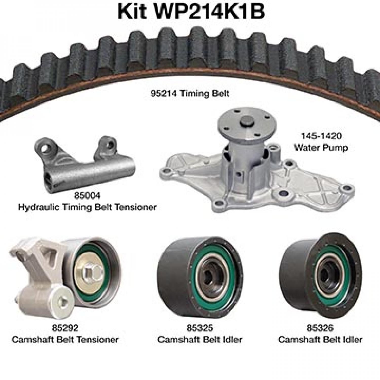 Dayco WP214K1B - Engine Timing Belt Kit with Water Pump Dayco WP214K1B Engine Timing Belt Kit with Water Pump product image 1 of 1