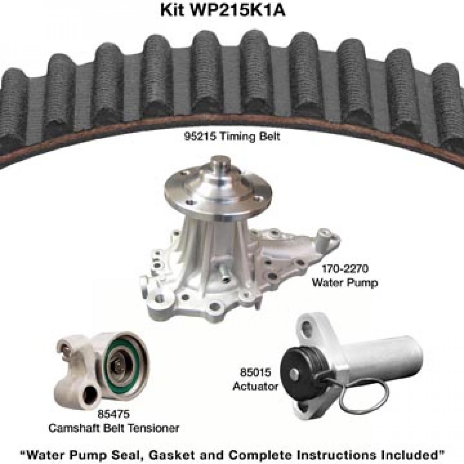 Dayco WP215K1A Engine Timing Belt Kit with Water Pump product image 1 of 1