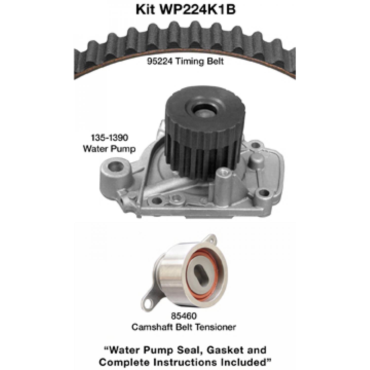 Dayco WP224K1B - Engine Timing Belt Kit with Water Pump Dayco WP224K1B Engine Timing Belt Kit with Water Pump product image 1 of 1