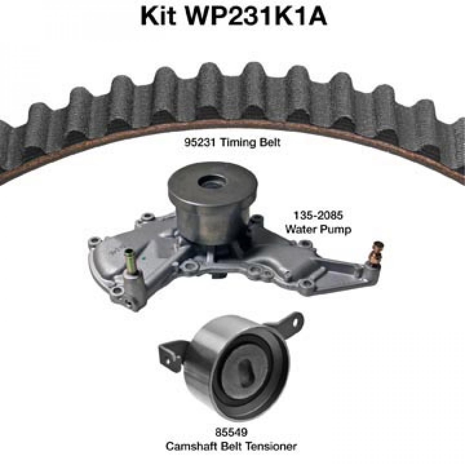 Dayco WP231K1A - Engine Timing Belt Kit with Water Pump Dayco WP231K1A Engine Timing Belt Kit with Water Pump product image 1 of 1