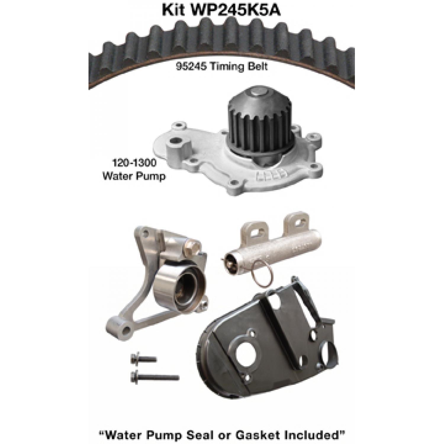 Dayco WP245K5A - Engine Timing Belt Kit with Water Pump Dayco WP245K5A Engine Timing Belt Kit with Water Pump product image 1 of 1