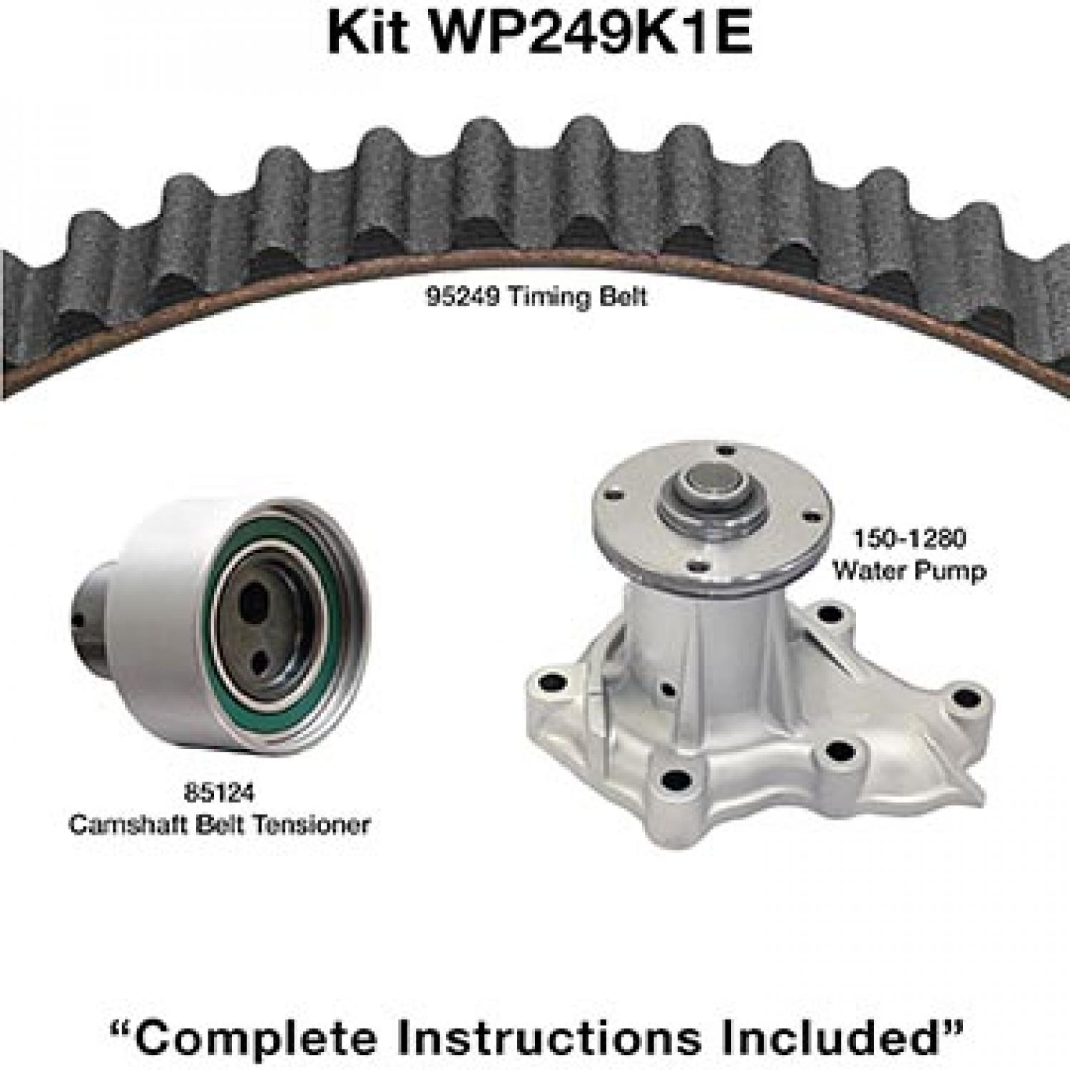 Dayco WP249K1E - Engine Timing Belt Kit with Water Pump Dayco WP249K1E Engine Timing Belt Kit with Water Pump product image 1 of 1