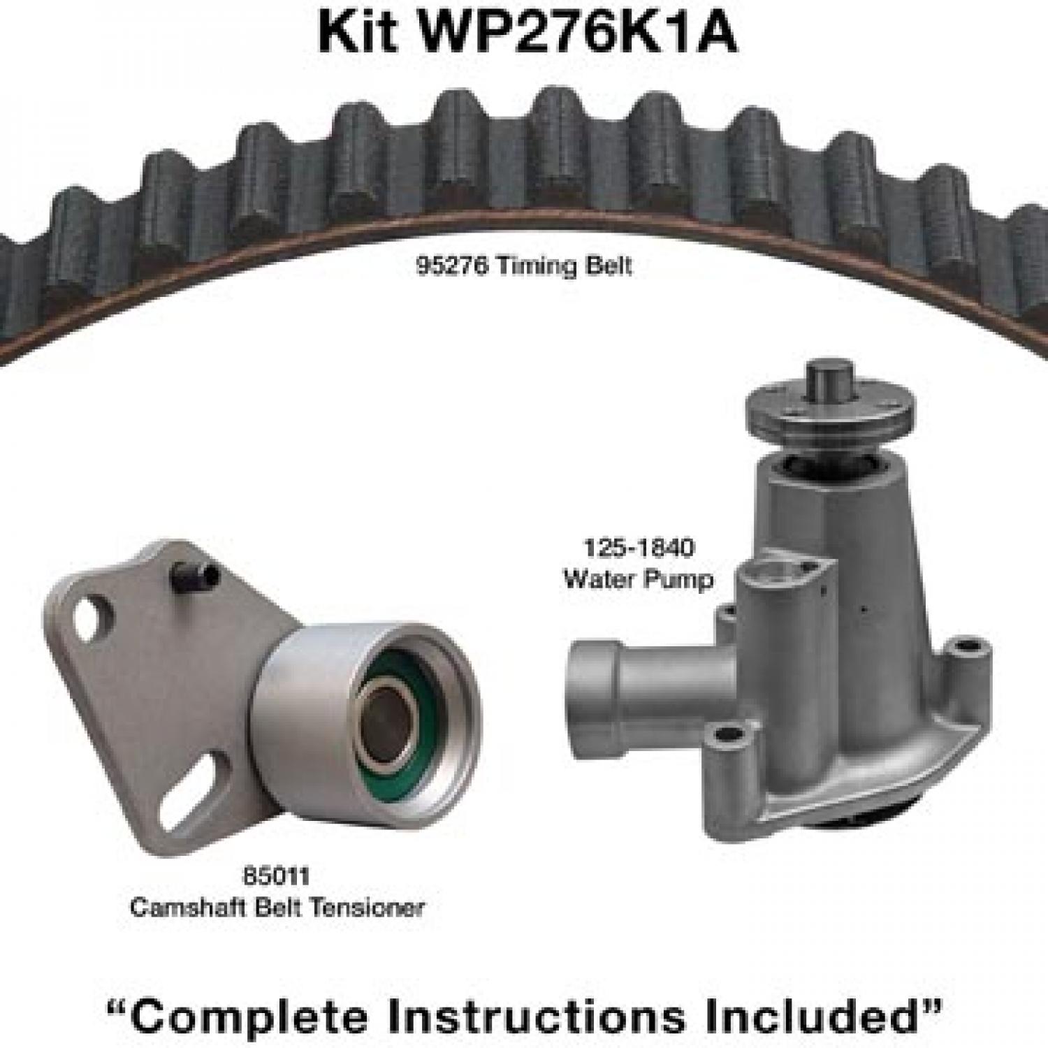 Dayco WP276K1A - Engine Timing Belt Kit with Water Pump Dayco WP276K1A Engine Timing Belt Kit with Water Pump product image 1 of 1