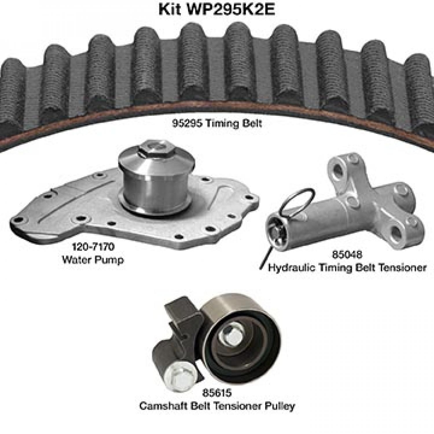 Dayco WP295K2E - Engine Timing Belt Kit with Water Pump Dayco WP295K2E Engine Timing Belt Kit with Water Pump product image 1 of 1