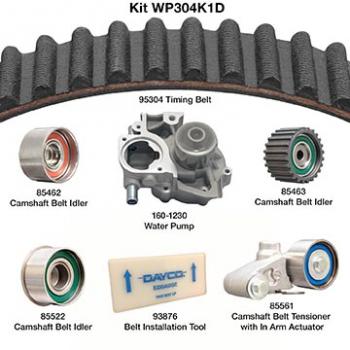 2006 Subaru Forester Engine Timing Belt Kit with Water Pump Dayco WP304K1D image 1 of 1