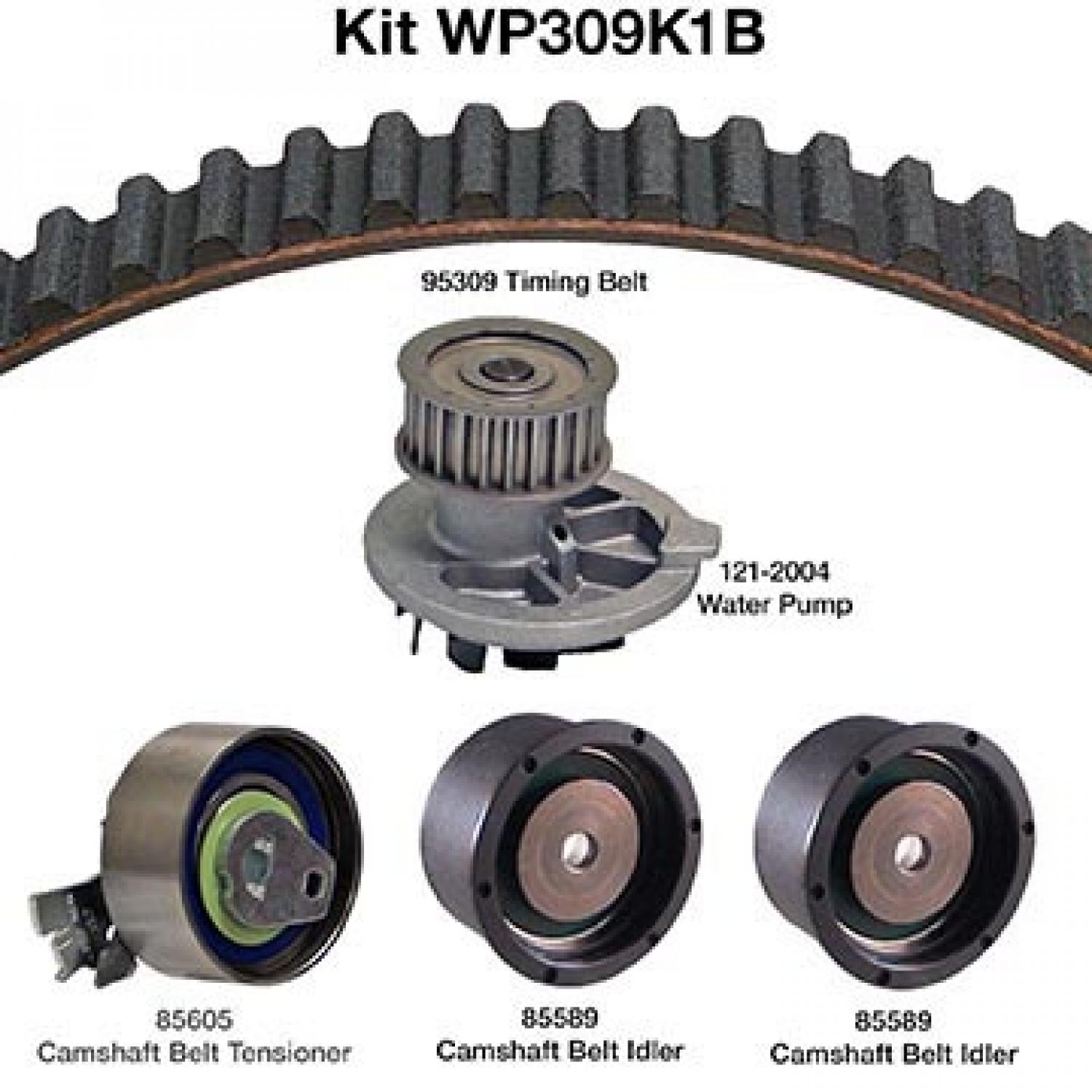 Dayco WP309K1B - Engine Timing Belt Kit with Water Pump Dayco WP309K1B Engine Timing Belt Kit with Water Pump product image 1 of 1